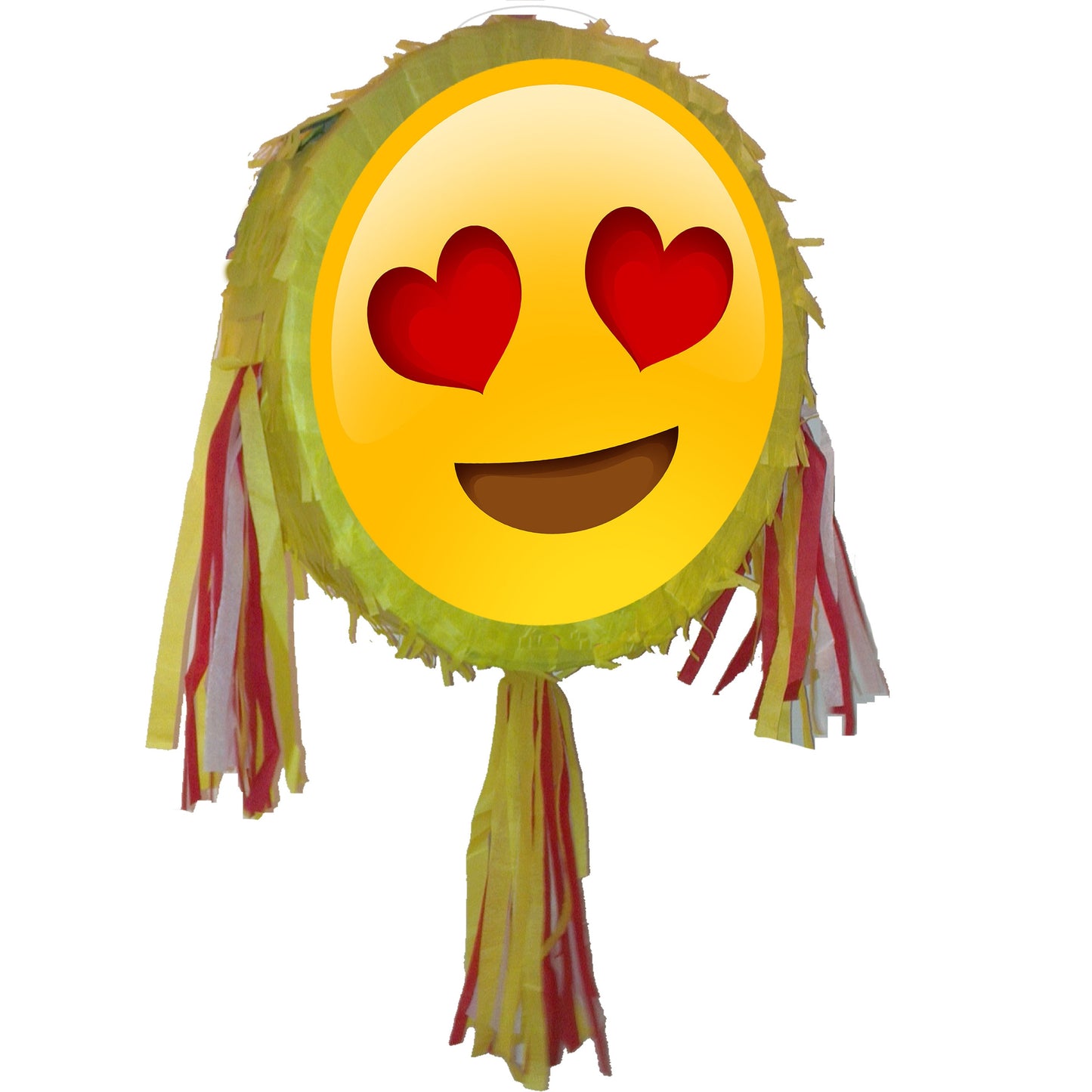Heart Eyes Emoji Pinata with Stick & Blindfold, Party Game