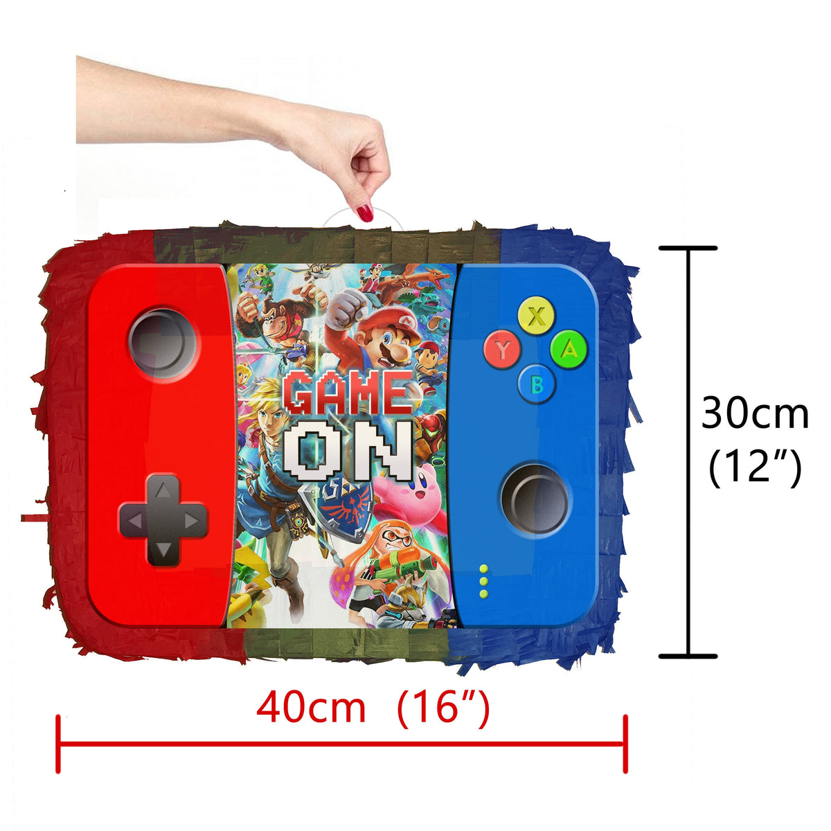 Switch Controller Pinata with Stick & Blindfold, Gamer Birthday Party