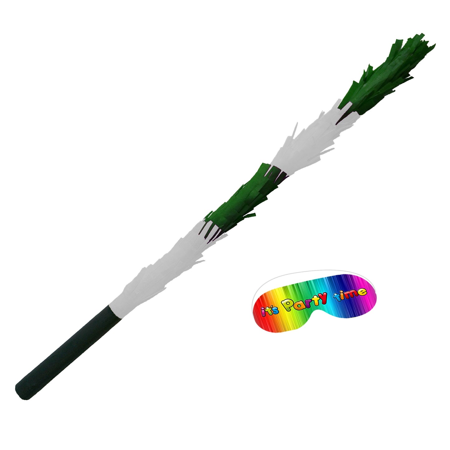 Colorful Piñata Stick with Matching Blindfold, Party Game