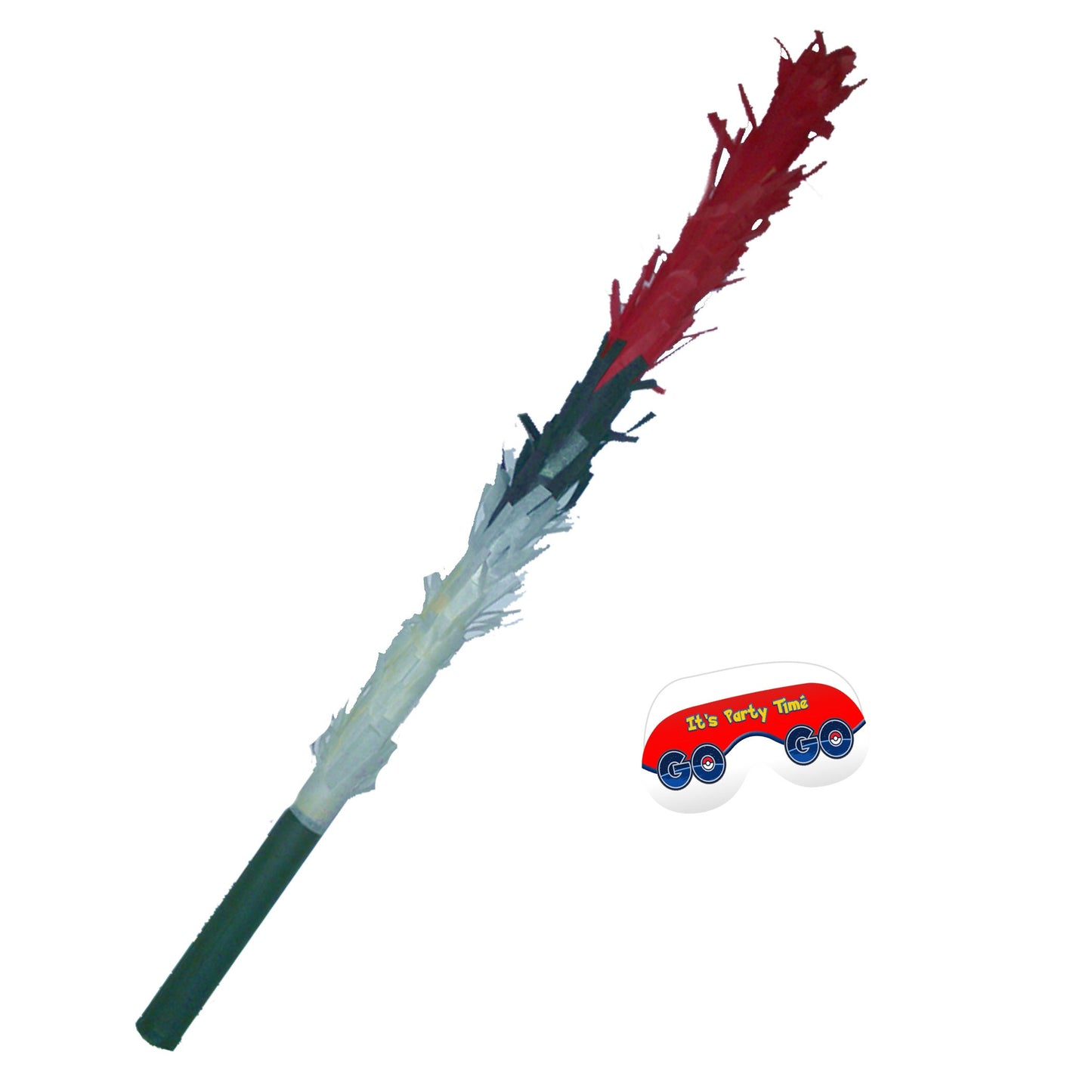 Pokeball Pinata Stick with Blindfold, Party Game Bat