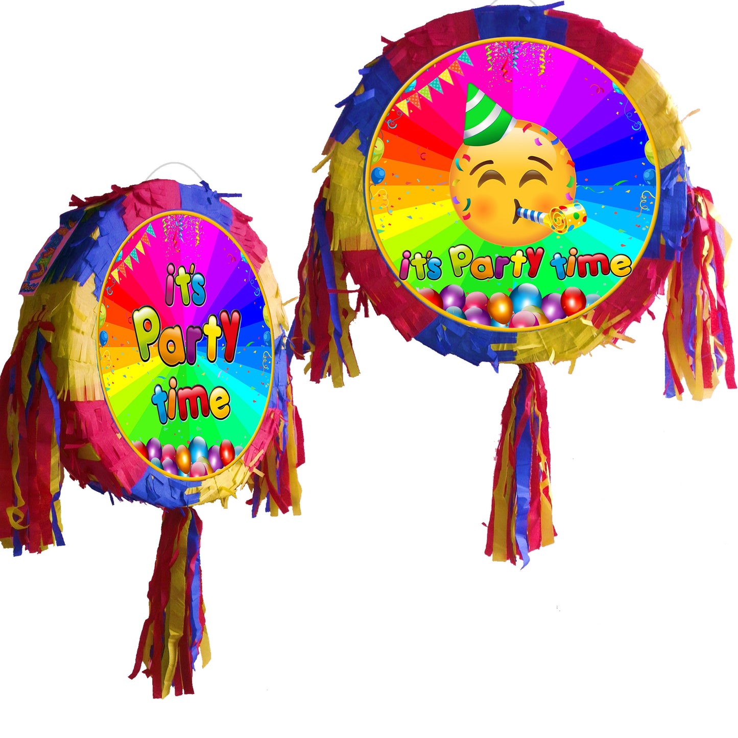 Emoji Party Pinata with Stick & Blindfold