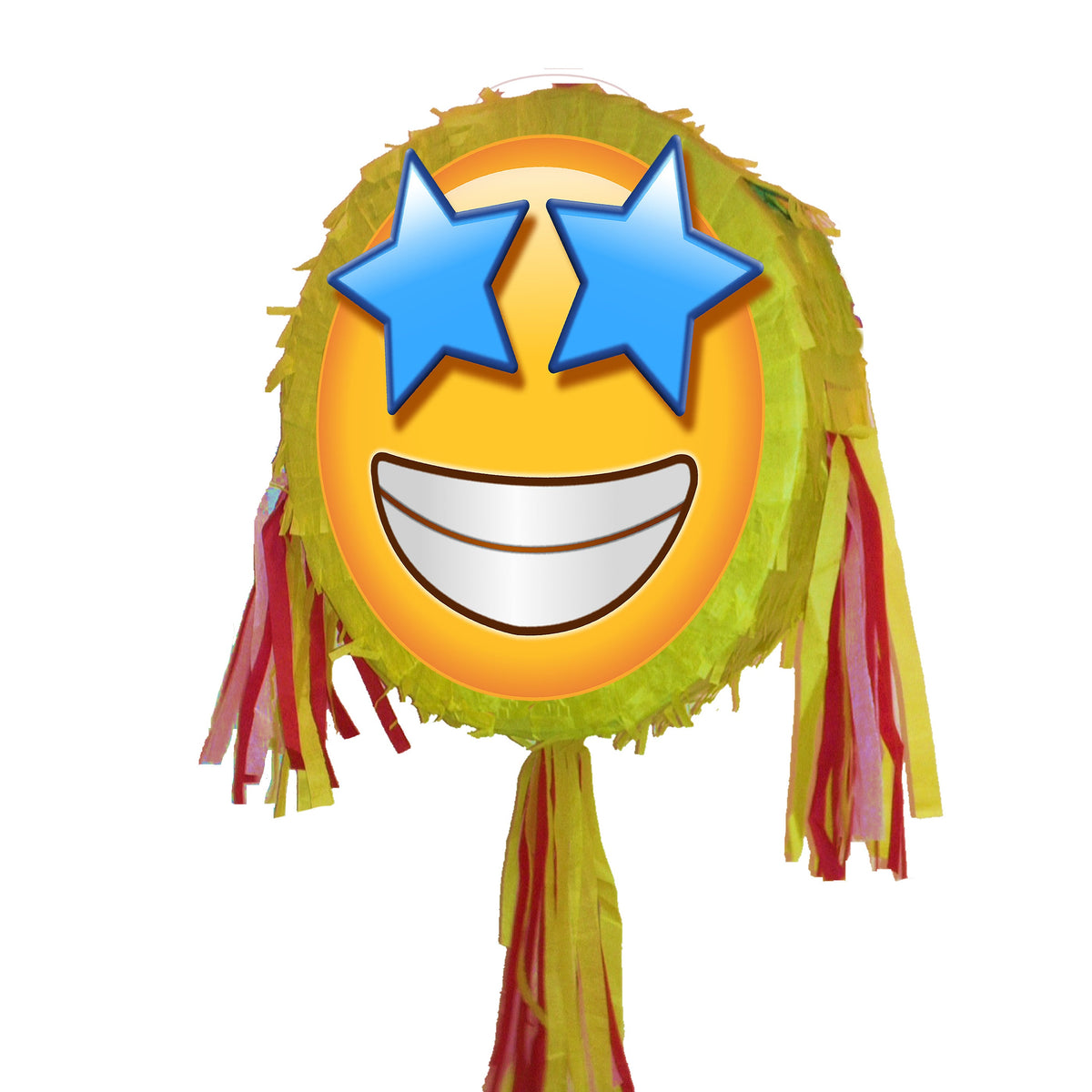 Star-Struck Emoji Pinata with Stick & Blindfold