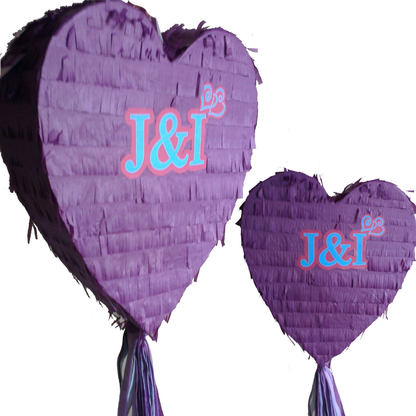 Large Heart Piñata: Custom Text, Engagement, Birthday, Wedding