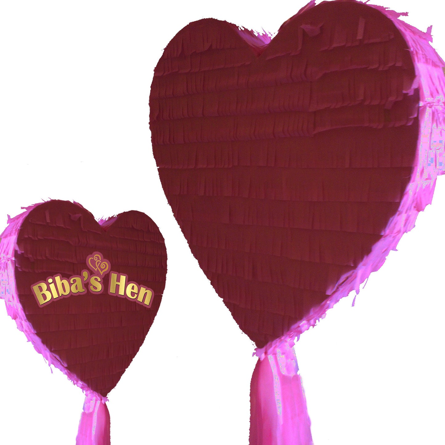 Large Heart Piñata: Custom Text, Engagement, Birthday, Wedding