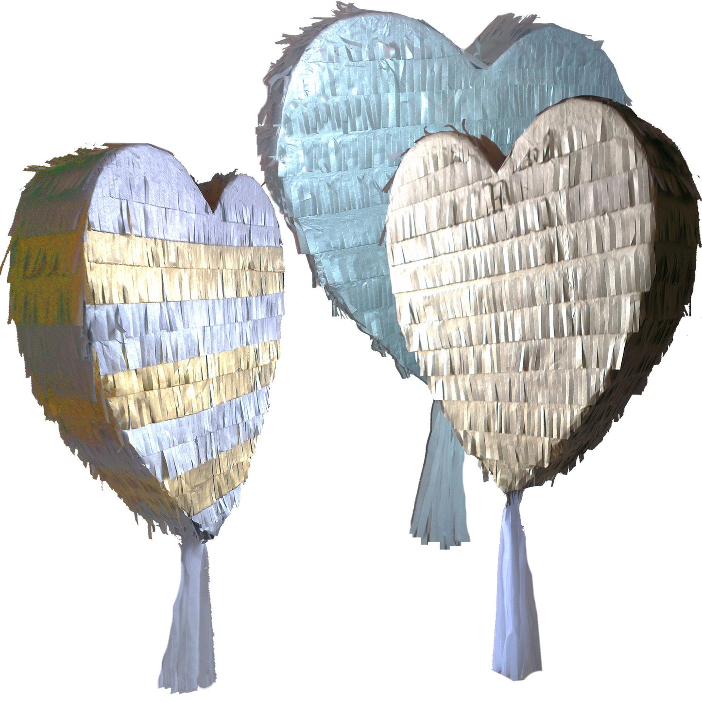 Heart Piñata with Stick and Blindfold, Custom Text Available