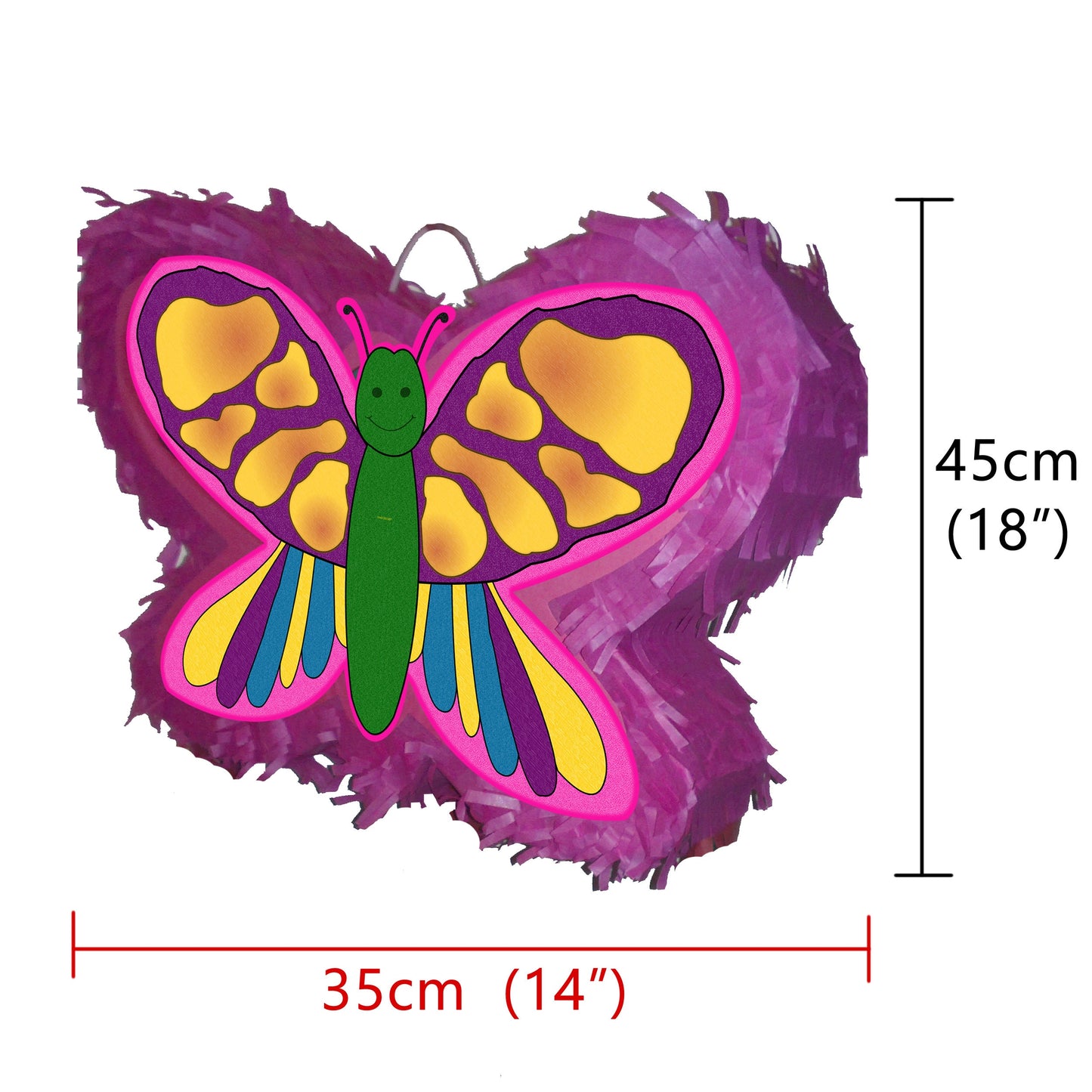 Large Butterfly Pinata with Stick & Blindfold, Party Game