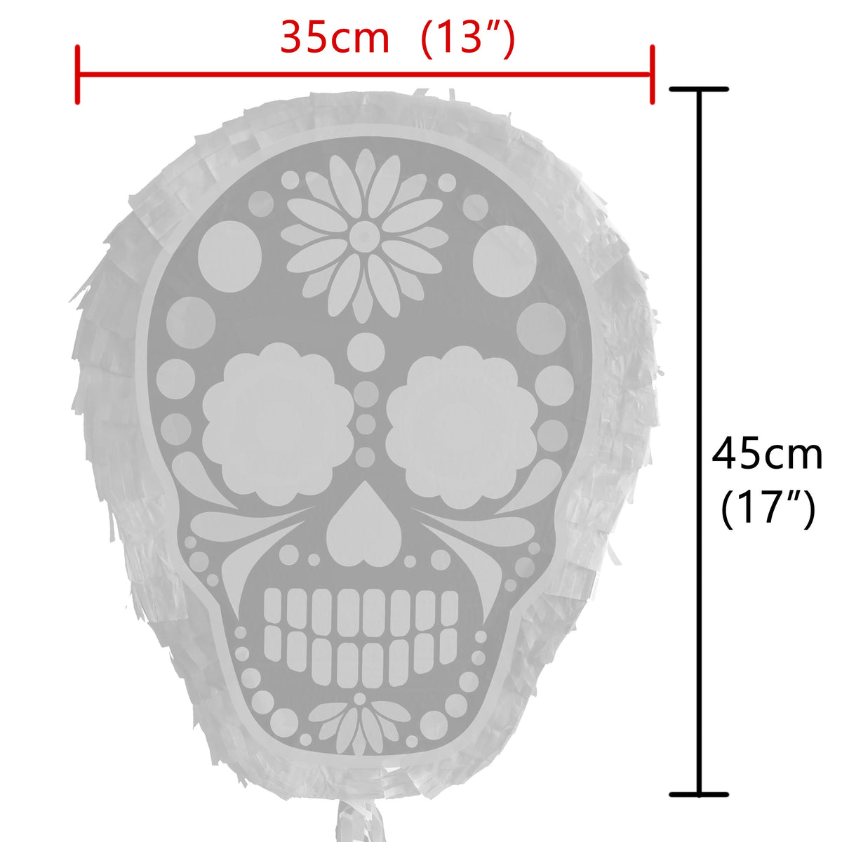 Skull Piñata with Stick & Blindfold, Halloween Party Game