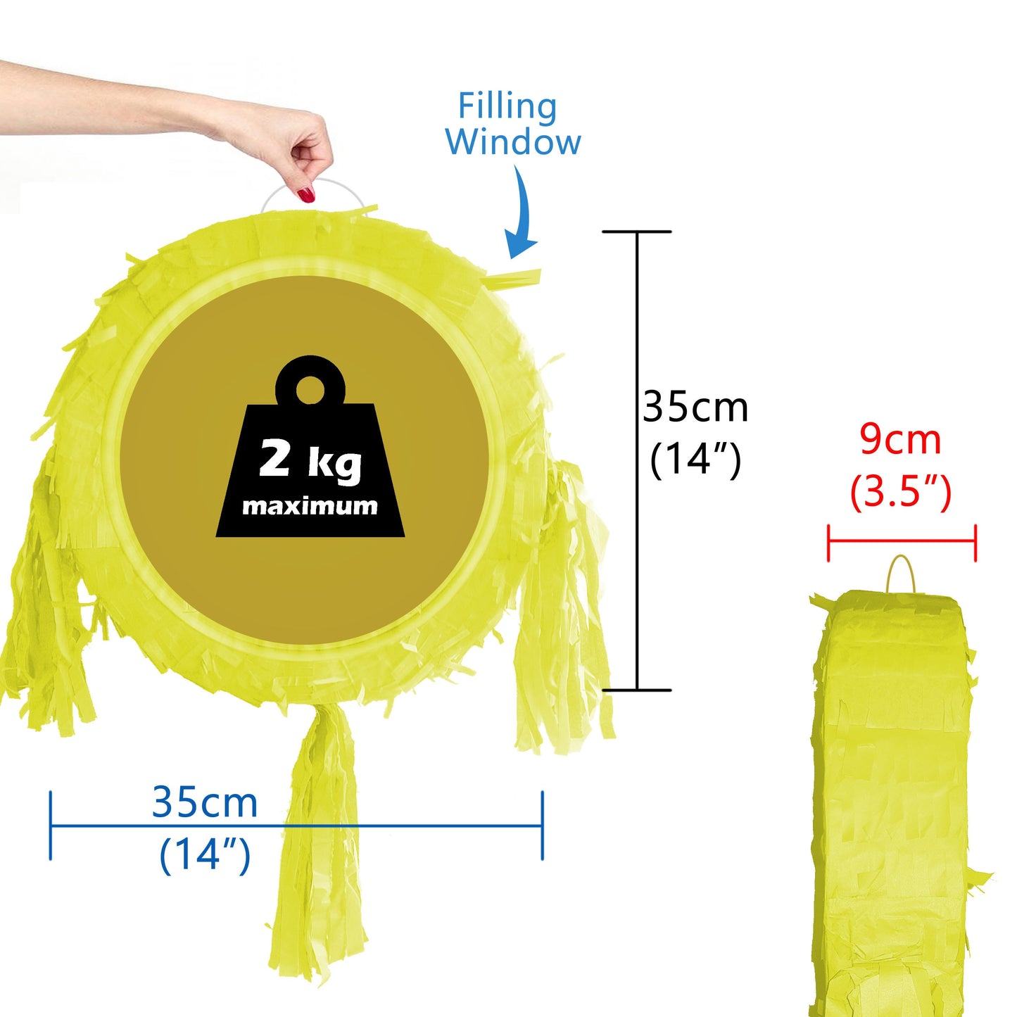 Vampire Emoji Pinata Set: Halloween Party Game with Stick & Blindfold