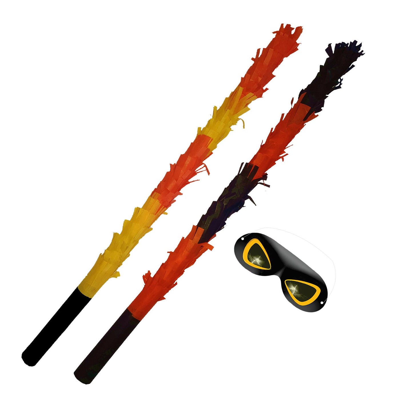 Halloween Piñata Stick with Blindfold: Orange, Black, or Yellow