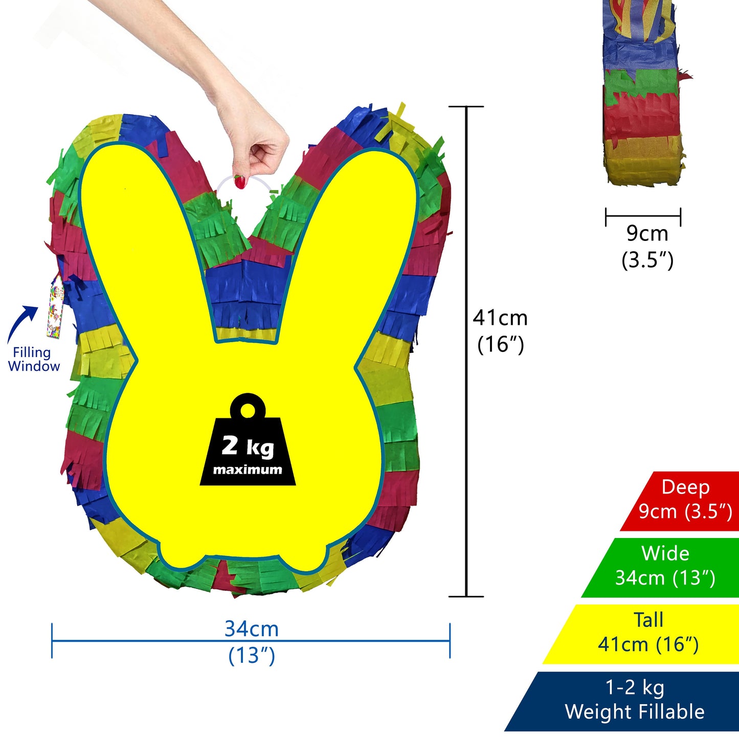 Creepy Pikachu Piñata with Stick & Blindfold, Halloween Party Game
