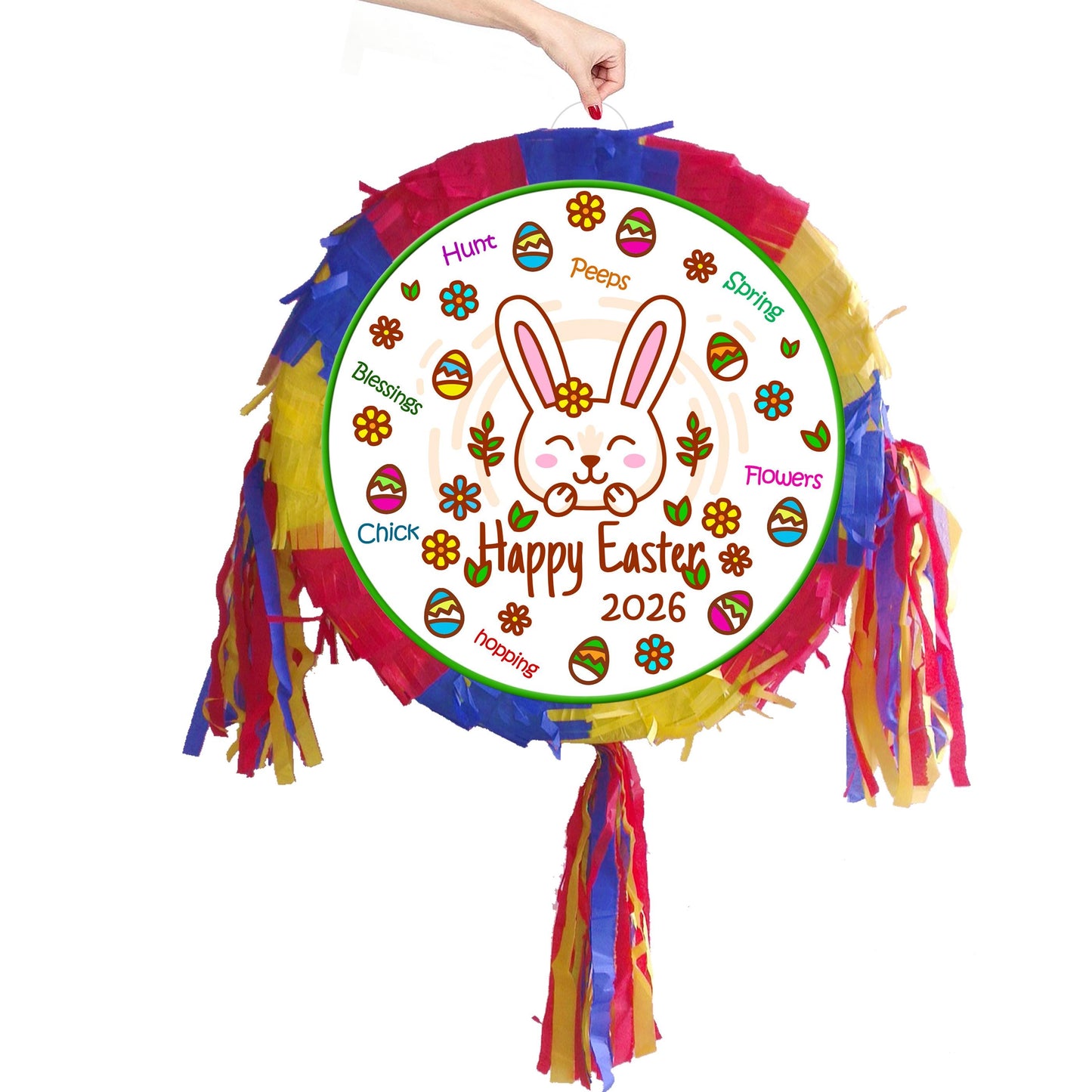 Easter 2026 Bunny Rabbit Pinata with stick New good Friday happy surprise hunt party bonnet basket Pascha Resurrection Sunday UK