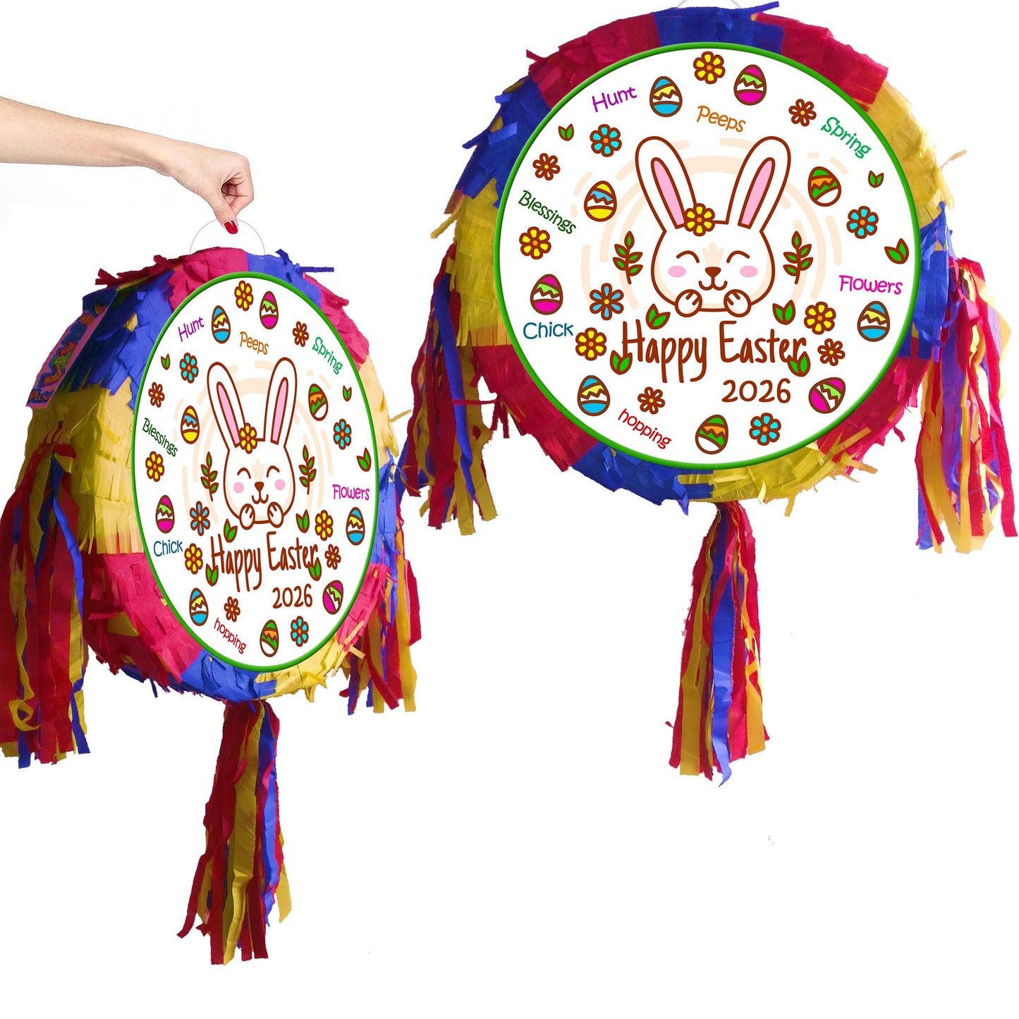 Bunny Rabbit Easter Pinata with Buster Stick & Blindfold