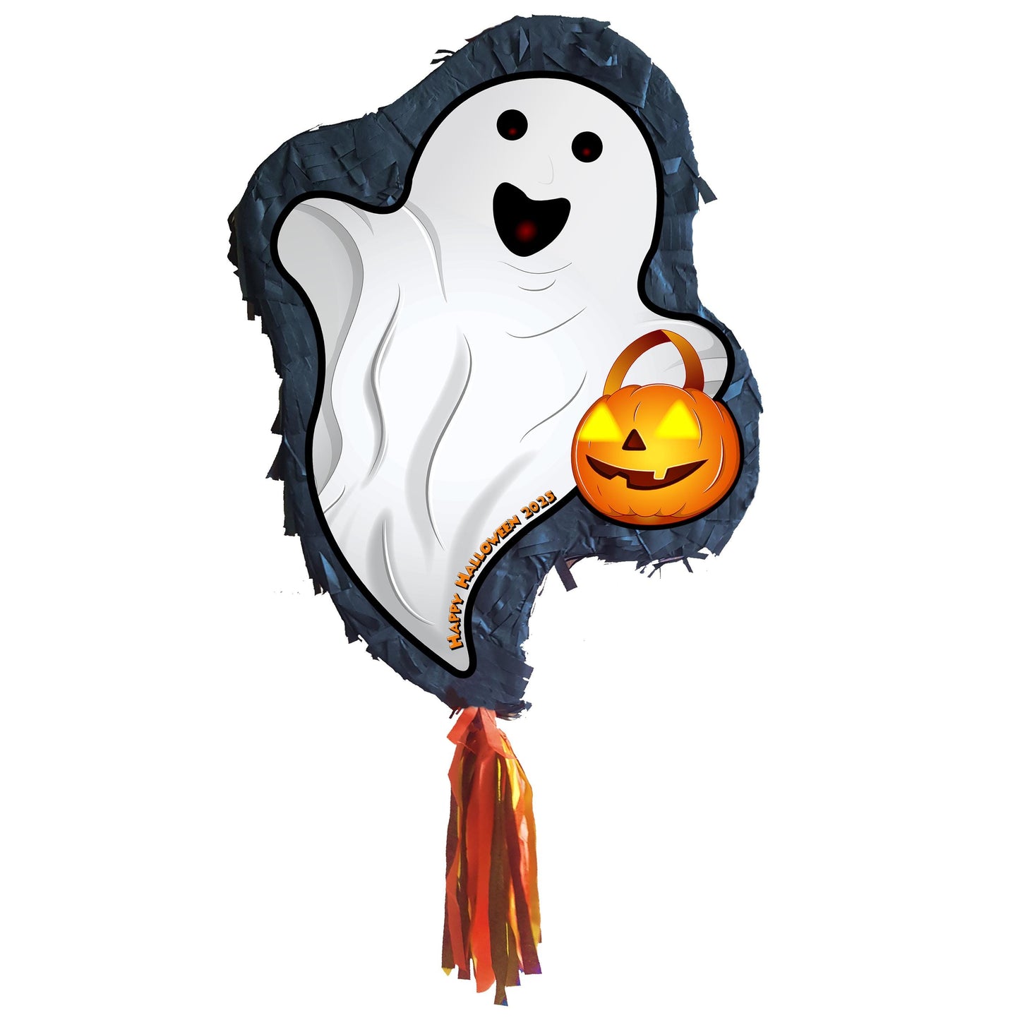 Ghost Piñata with Stick & Blindfold, Halloween Party Game
