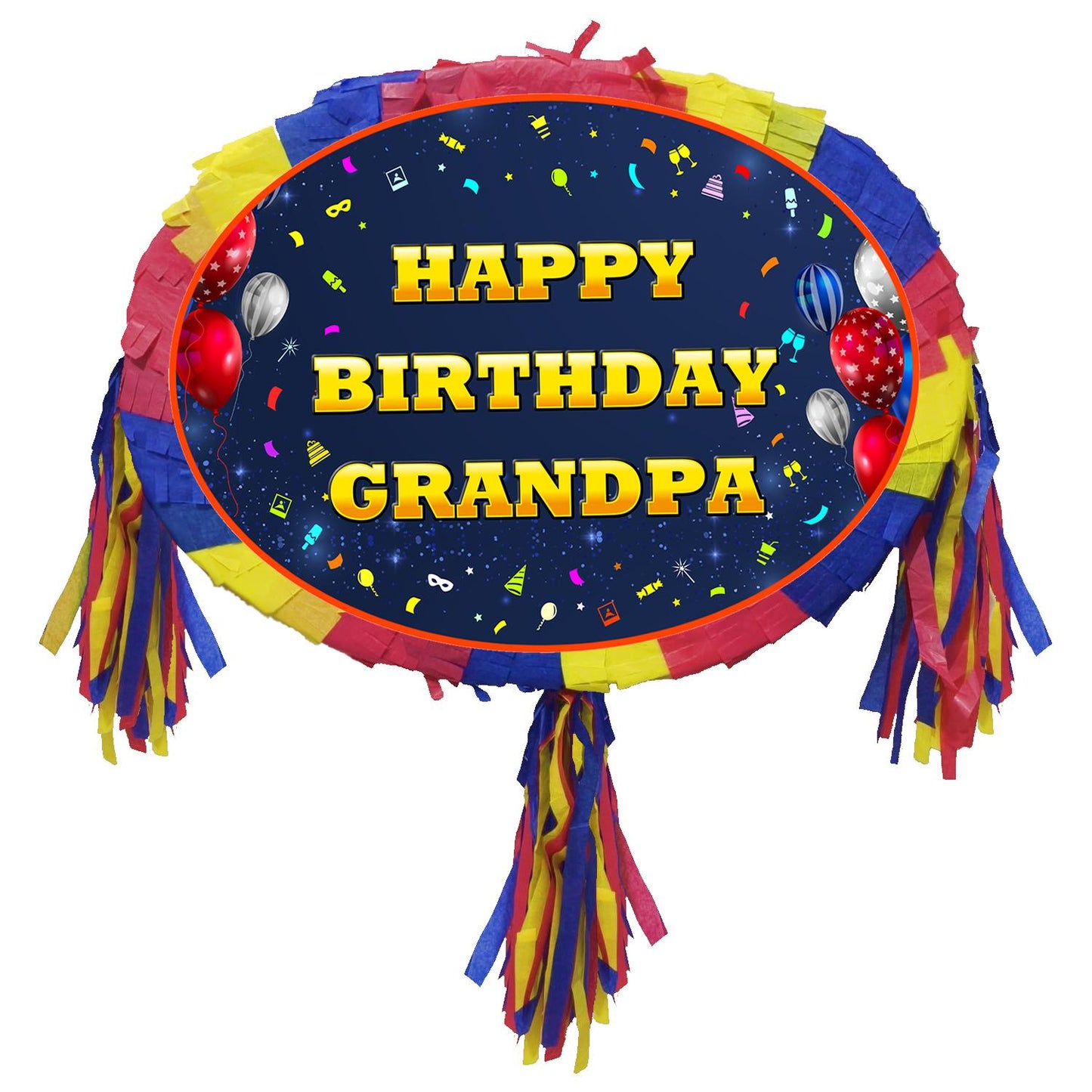 Personalised Pinata customised on demand order happy Birthday theme Party piñata supplies decorations stick Smash Game unisex photo print UK