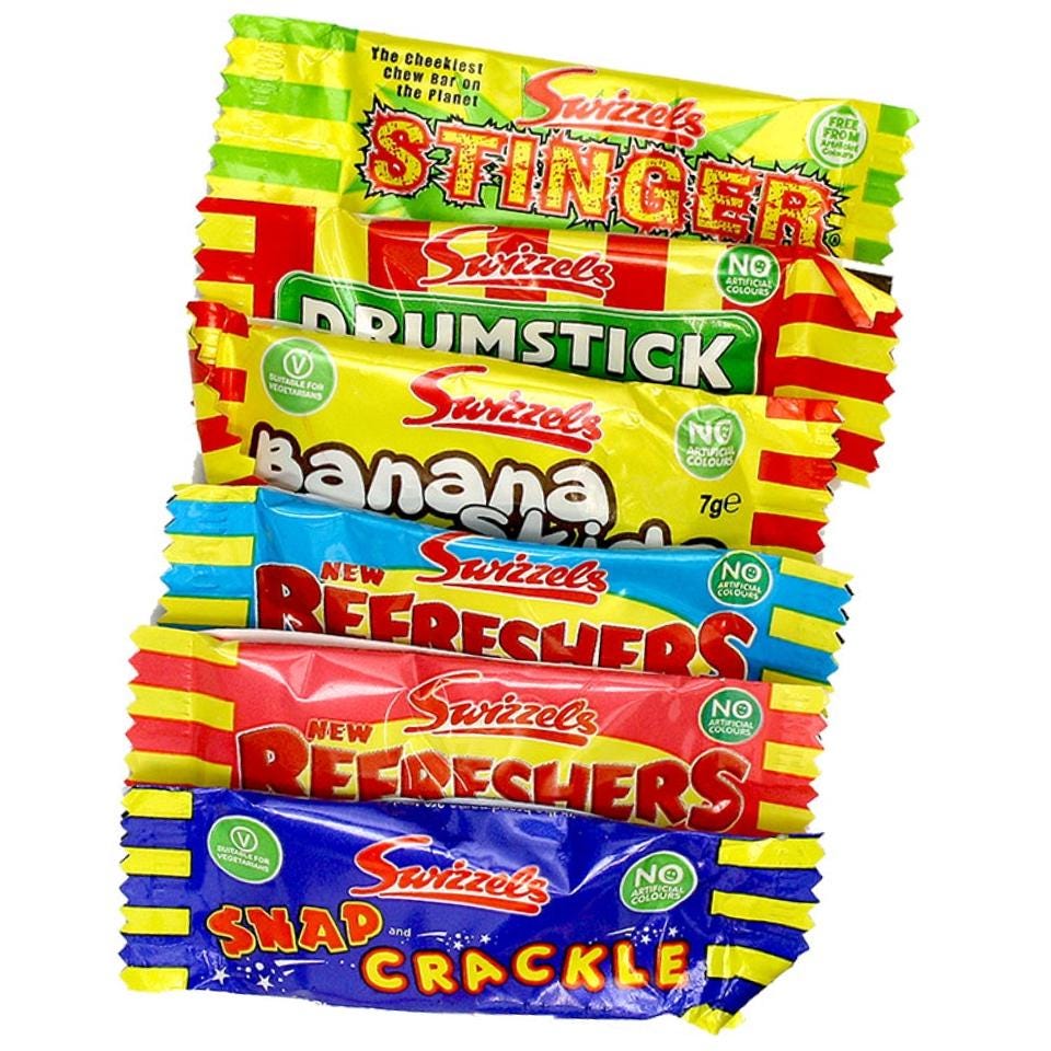 Assorted UK Sweets: Lollipops, Chews, Tongue Painters