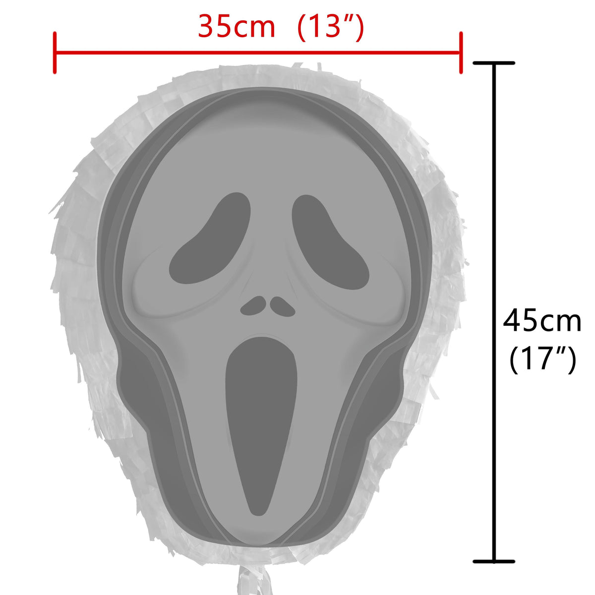 Skull Pinata with Stick and Blindfold, Halloween Party Game