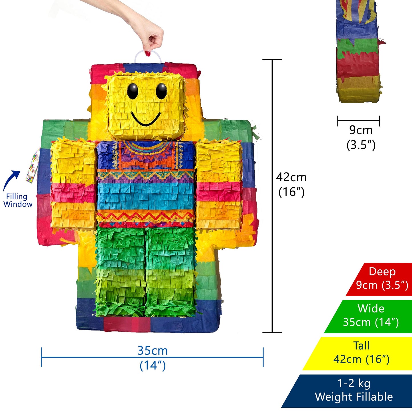 Game avatar pinata - Gamer theme party game - 16x14 inch