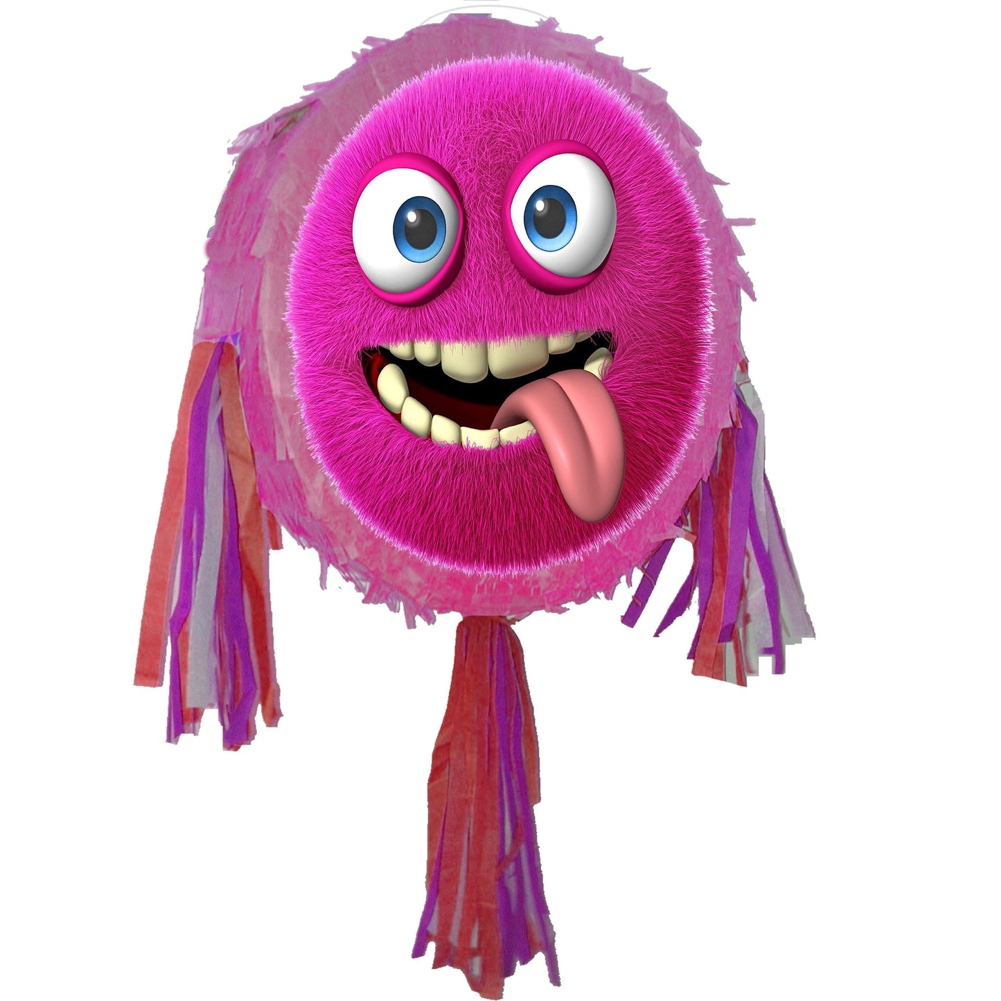 Pink Monster Pinata with stick Halloween Party Game